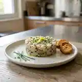 Tartare de daurade fraîche au citron et fines herbes