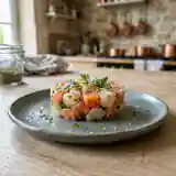 Tartare de saumon et Saint-Jacques aux herbes fraîches, recette raffinée et facile