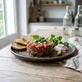 Tartare de thon frais aux saveurs délicates