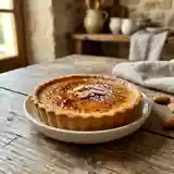 Tarte à la crème brûlée parfumée à l'amande : dessert gourmand et raffiné