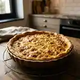 Tarte à l'oignon gourmande et fondante, parfaite pour les amateurs de saveurs riches