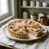Tarte amandine à la rhubarbe acidulée