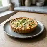Tarte au Basilic Frais et Fromage de Chèvre