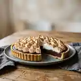Tarte au chocolat noir meringuée fondante et gourmande