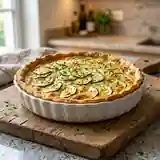 Tarte aux courgettes, fromage ail et fines herbes : recette facile et savoureuse