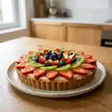 Tarte aux fruits gourmande sur pâte aux petits beurre maison