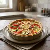 Tarte aux légumes facile et rapide pour une personne
