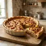 Tarte aux oignons caramélisés et lardons croustillants