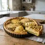 Tarte aux poires et pistaches gourmande