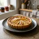 Tarte aux poires gratinée fondante et dorée