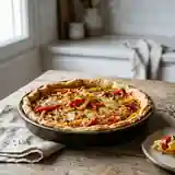 Tarte aux poivrons fondante et parfumée
