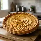 Tarte aux pommes et frangipane fondante