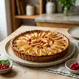 Tarte aux pommes et groseilles : dessert fruité et gourmand