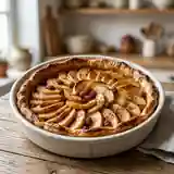 Tarte aux pommes, raisins et cannelle : dessert gourmand et parfumé