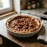 Tarte aux prunes juteuses et miel doré