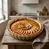 Tarte brisée aux poires fondantes et caramel maison