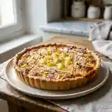 Tarte créole exotique à l'ananas et noix de coco