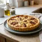 Tarte croustillante au chèvre et tomates confites