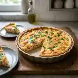 Tarte croustillante aux crevettes et persillade