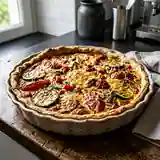 Tarte croustillante aux légumes frais de saison