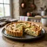 Tarte croustillante poireaux et poulet fondant