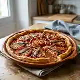 Tarte Croustillante Tomates, Poivrons et Anchois