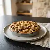 Tarte crumble gourmande aux poires et pépites de chocolat