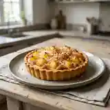 Tarte exotique à l'ananas et noix de coco fondante