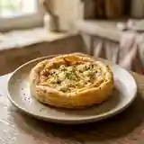 Tarte feuilletée au chèvre fondant et herbes fraîches