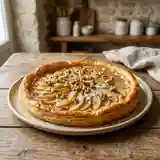 Tarte fine aux poires au sirop et roquefort