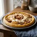 Tarte fine aux poires et mirabelles caramélisées
