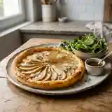 Tarte fine poire roquefort et miel