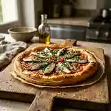 Tarte fine croustillante aux filets de sardine et herbes fraîches