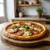 Tarte fine italienne croustillante aux tomates et mozzarella