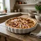 Tarte fondante à la rhubarbe et aux amandes, un dessert gourmand et fruité