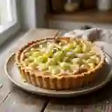 Tarte au raisin blanc et vanille