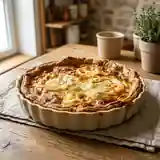 Tarte fondante au Saint Marcellin du Vercors