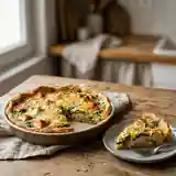 Tarte fondante au saumon frais et épinards