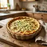 Tarte fondante aux courgettes et boursin crémeux