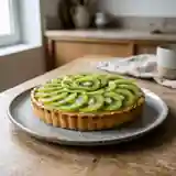 Tarte fondante aux kiwis frais et crème pâtissière