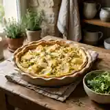 Tarte Fondante aux Légumes Blancs et Muscade