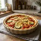 Tarte fondante aux légumes du potager