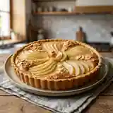 Tarte fondante aux poires et crème d'amandes maison