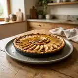 Tarte fondante aux pommes caramélisées et chocolat noir