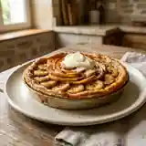 Tarte fondante aux pommes et bananes caramélisées