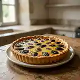 Tarte fondante aux pruneaux et crème pâtissière