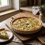Tarte fondante chèvre et courgettes