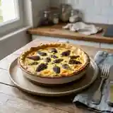 Tarte Fondante Ricotta et Morilles des Bois