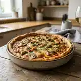 Tarte forestière gourmande aux champignons et lardons