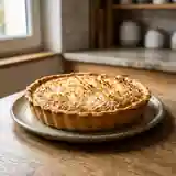 Tarte gourmande à la noix de coco fraîche et crème vanillée
